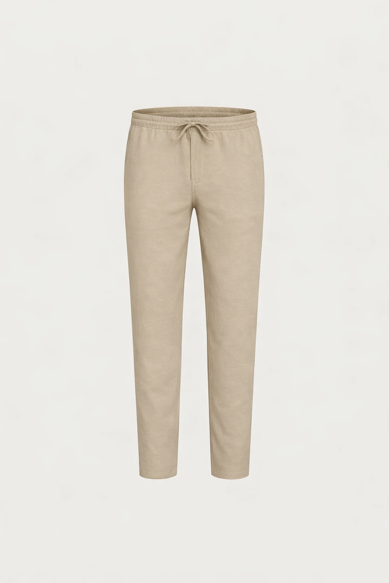 Linen Bayside Trousers Beige