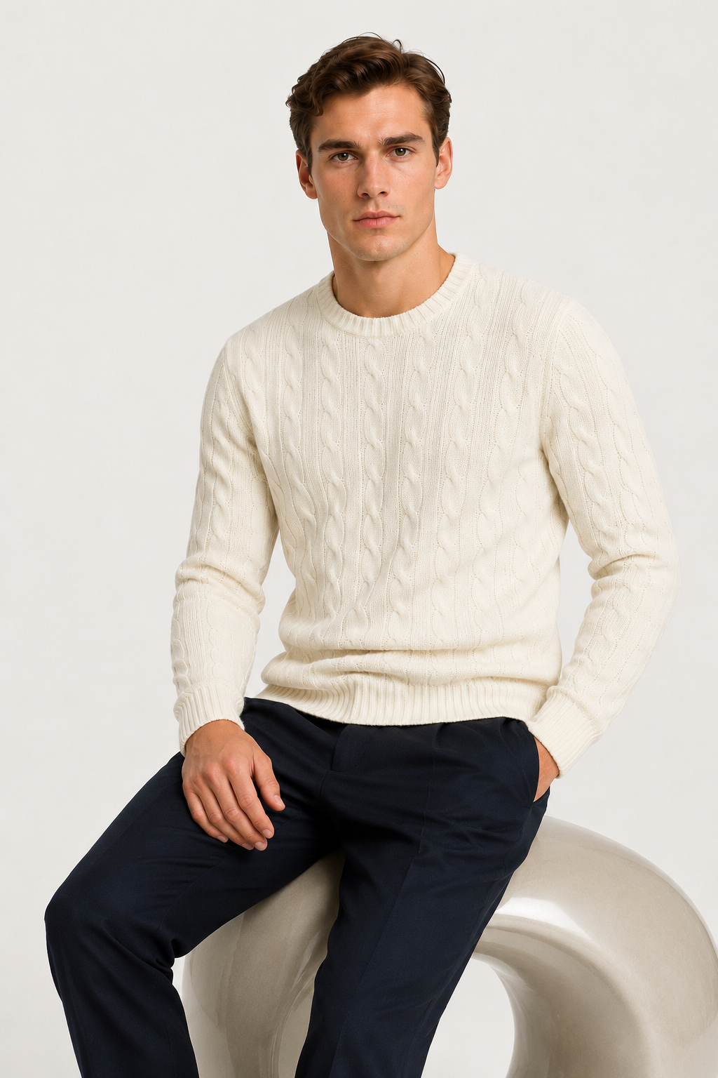 Artisan Cable Knit Cream