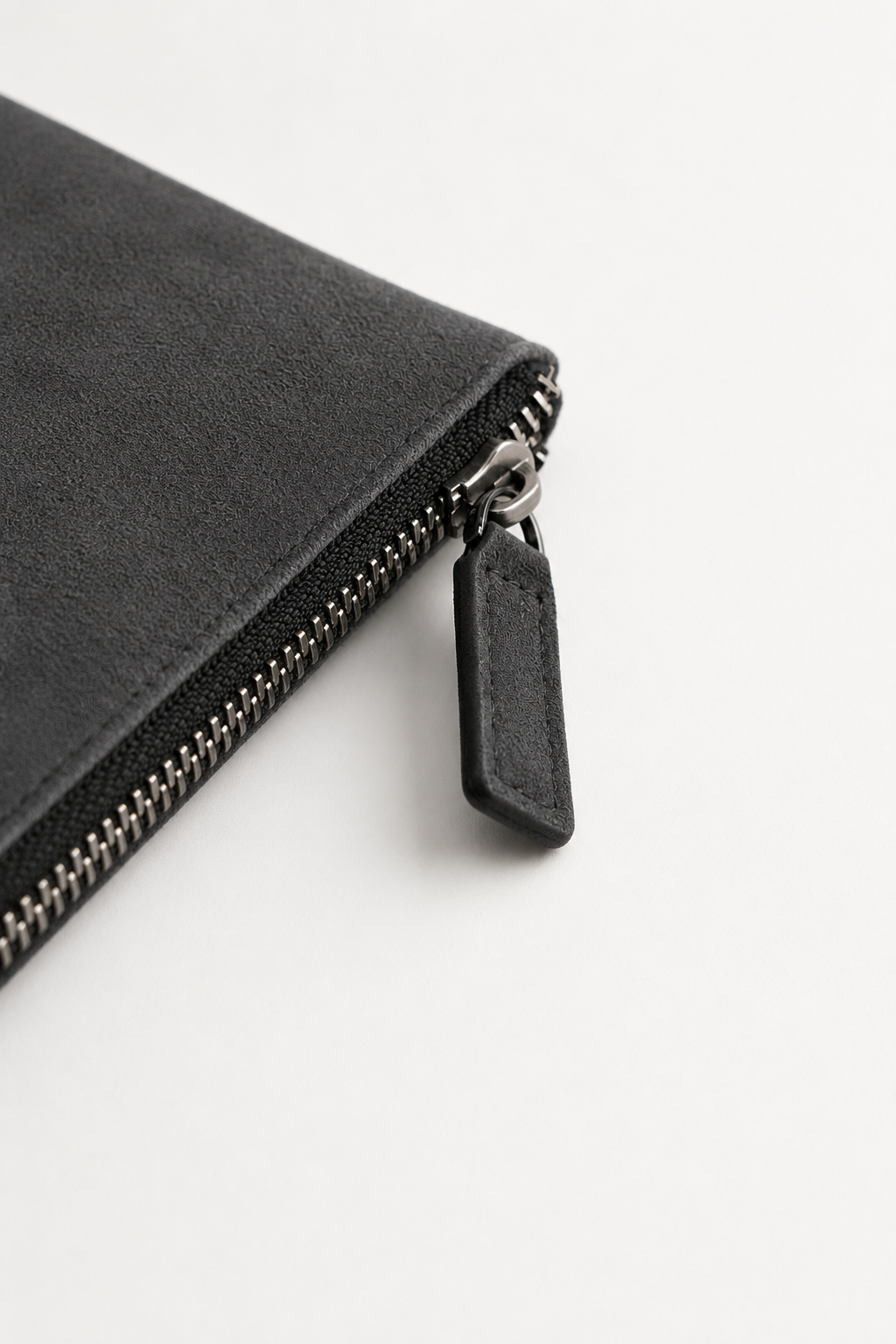 Alcantara Clutch Bag Dark Gray