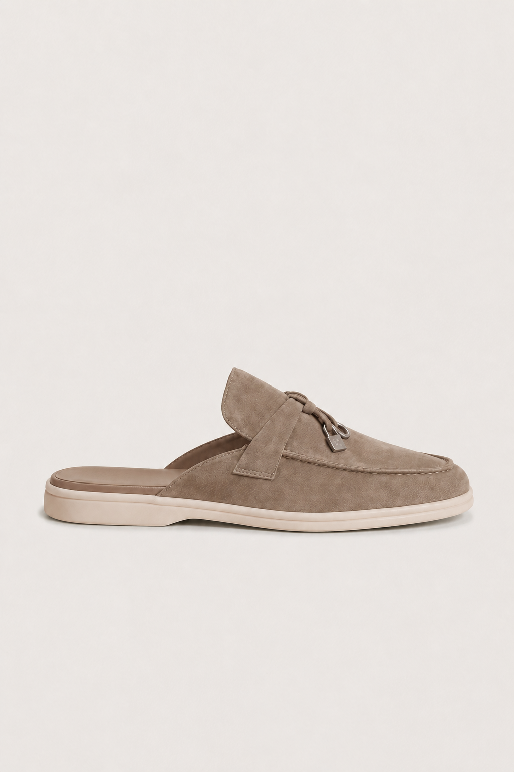Ancestral Buckle Mule Beige