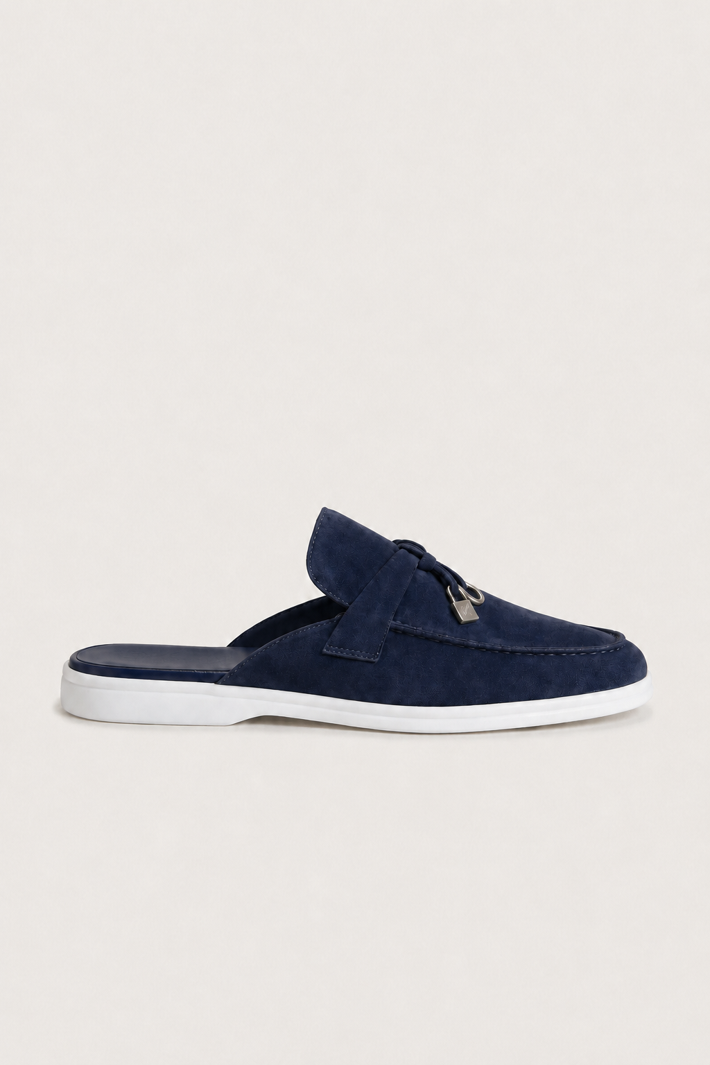 Ancestral Buckle Mule Navy