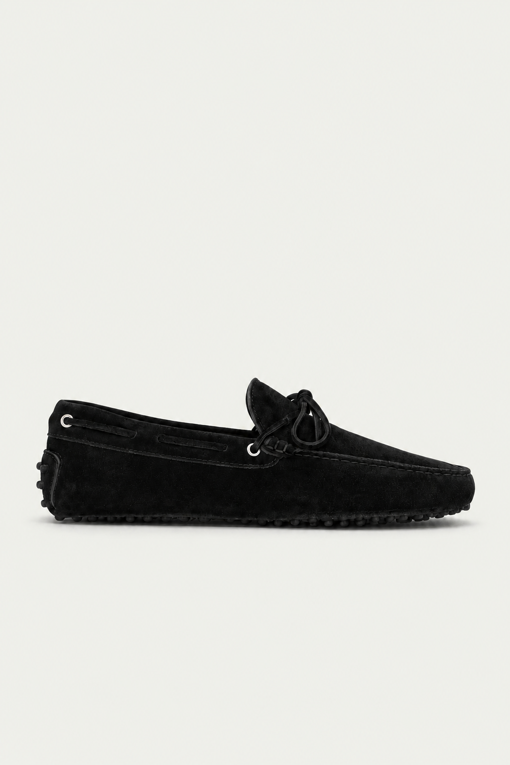 Capri Suede Moccasin Black