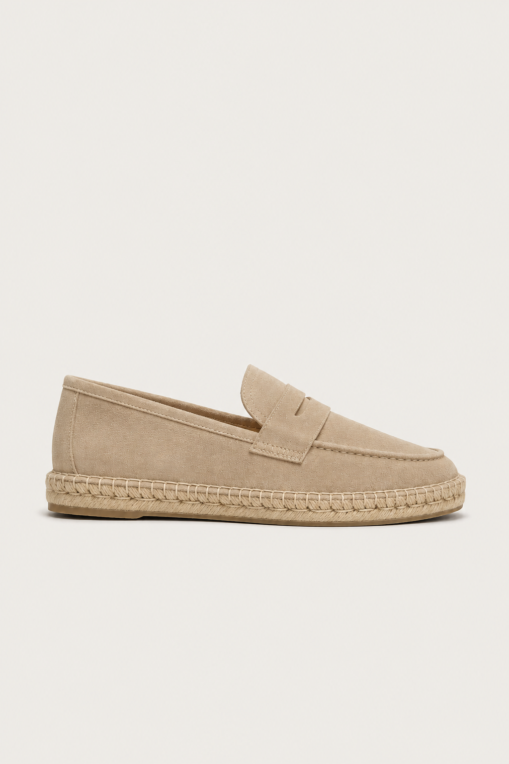 Como Suede Espadrille Beige