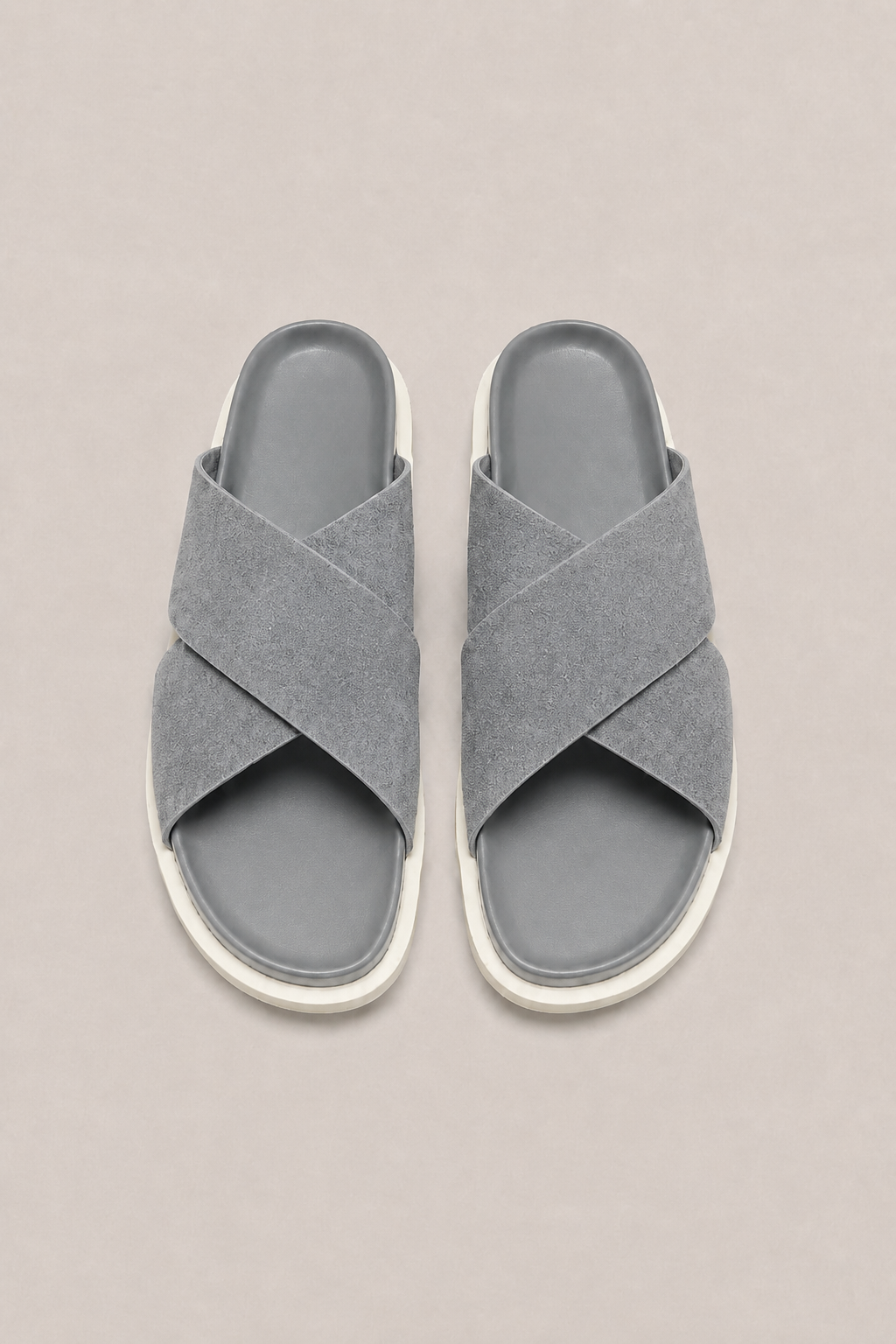 Valerio Slide Silver Gray