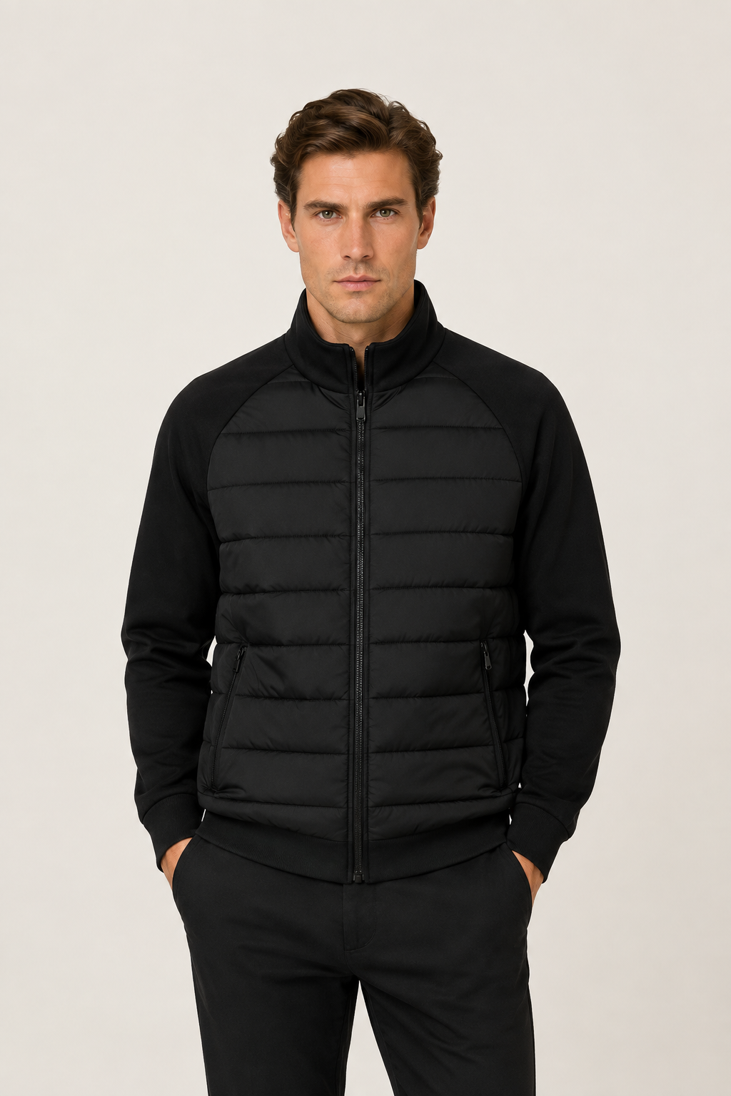Essential Hybrid Jacket Black