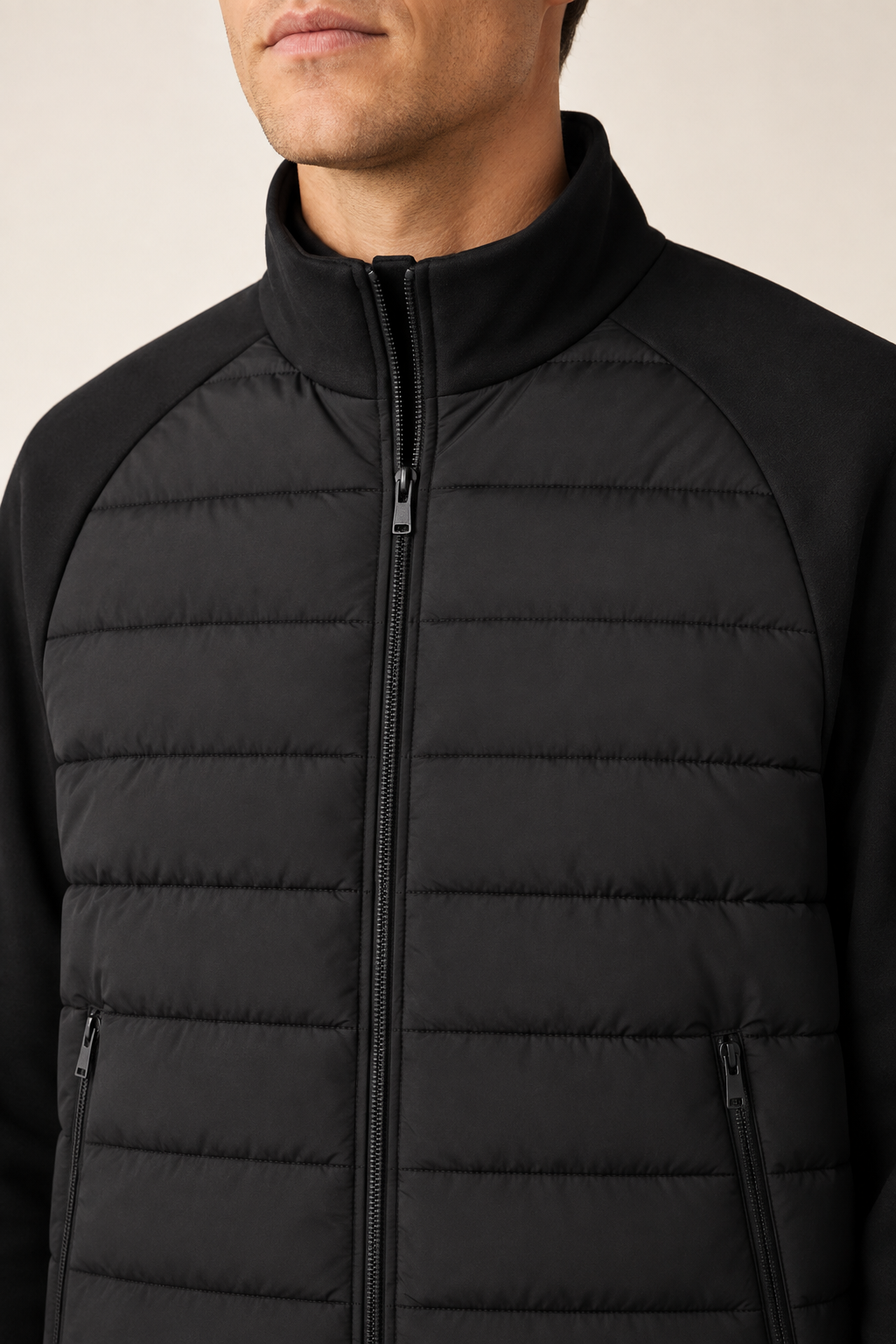 Essential Hybrid Jacket Black