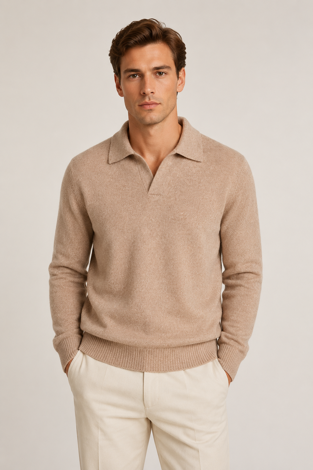 Nuage Sweater Knit Light Brown