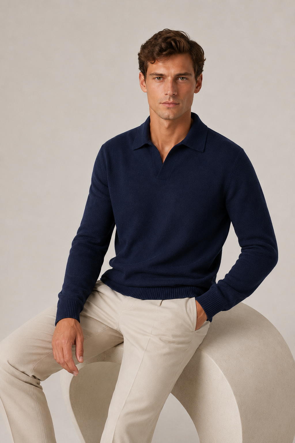 Nuage Sweater Knit Navy Blue