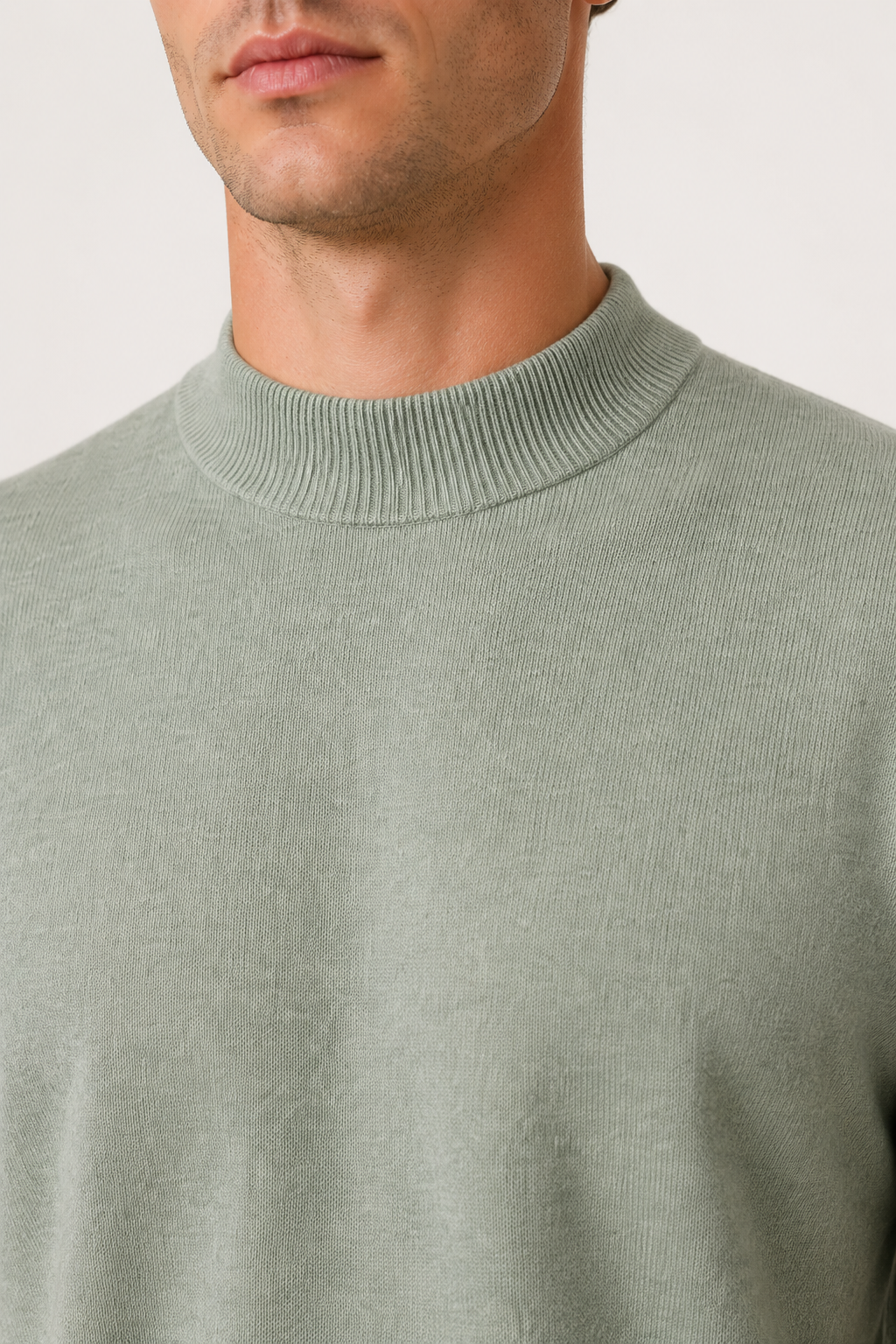 Azure Knit Tee Sage Green
