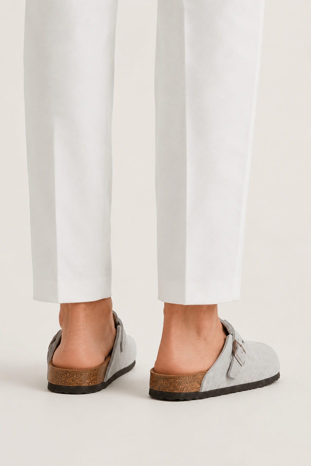 Montreux Suede Clog Grey