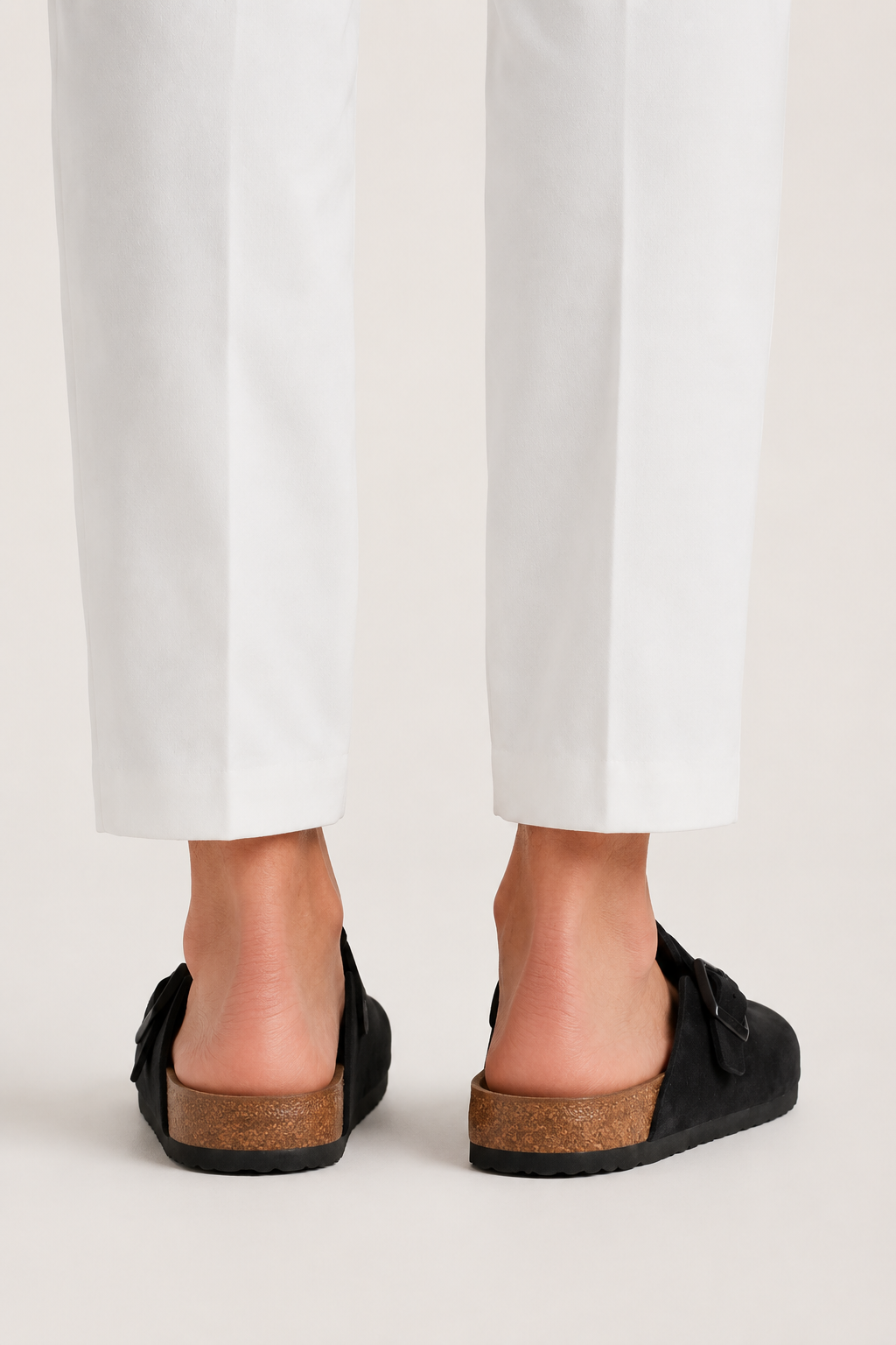 Montreux Suede Clog Black