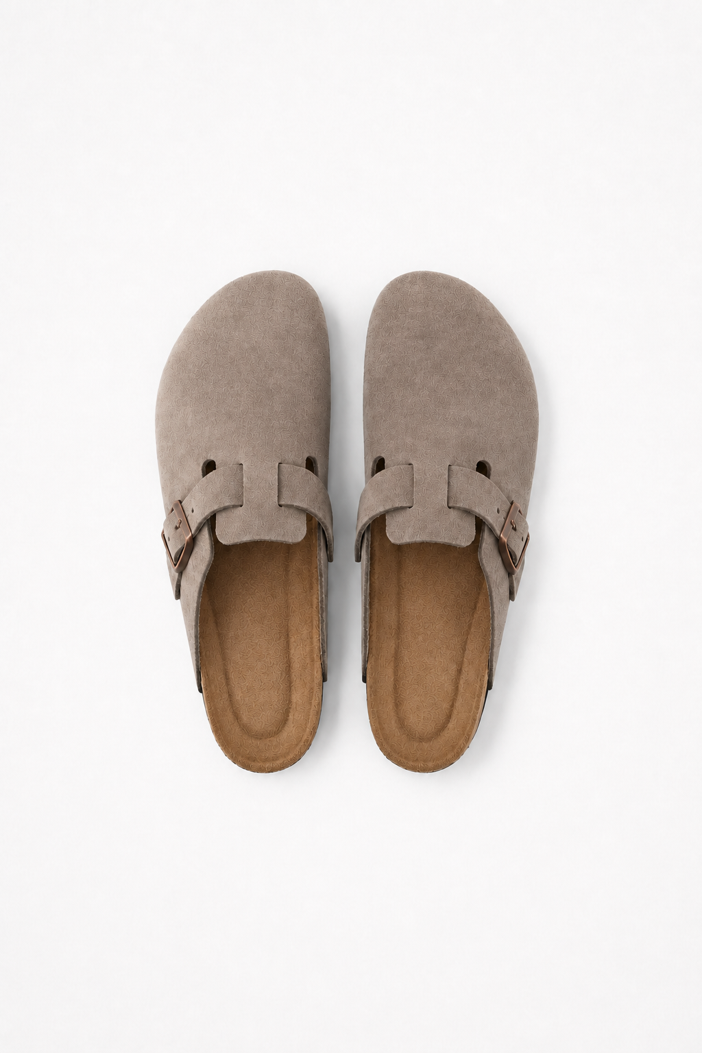 Montreux Suede Clog Taupe