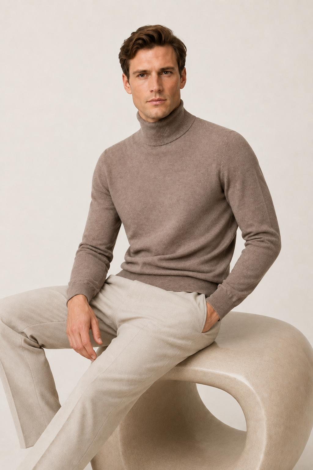 Intemporel Turtleneck Taupe
