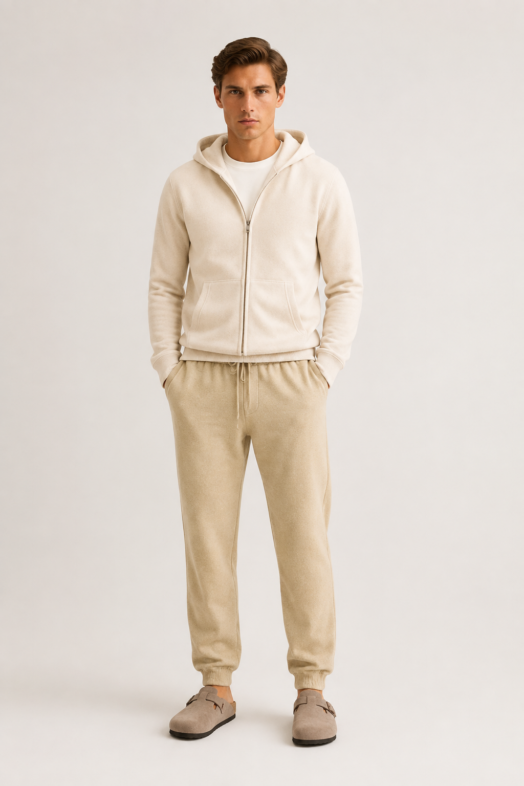 Salerno Cashmere Jogger Sand