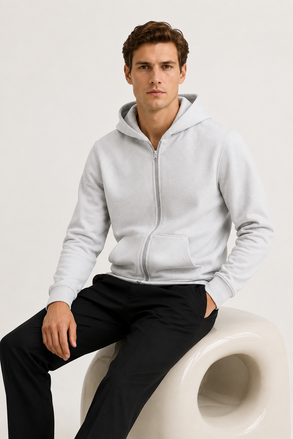 Évoque Cardigan Light Gray