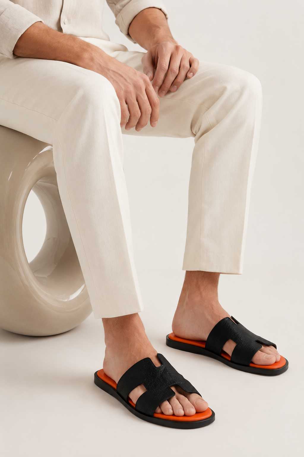 Valero Sandal Orange/Black