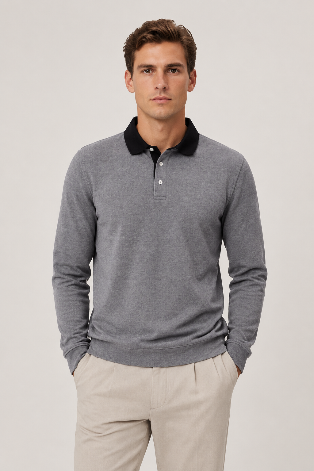 Élitaire Polo Gray