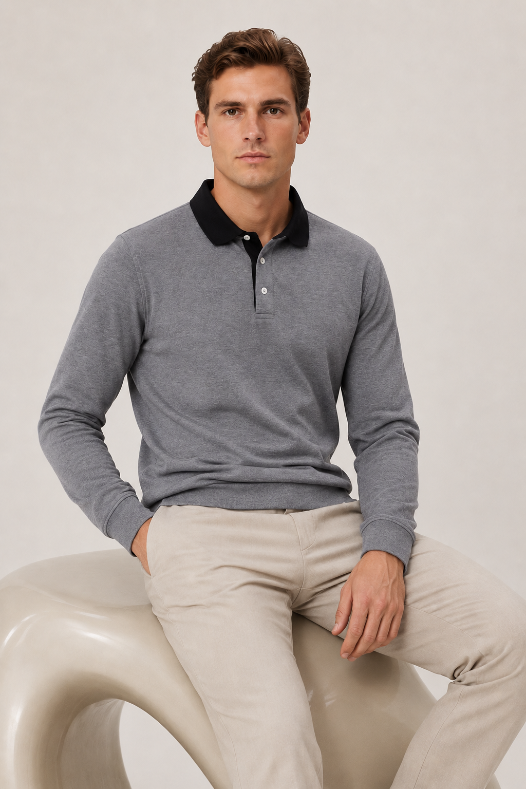 Élitaire Polo Gray