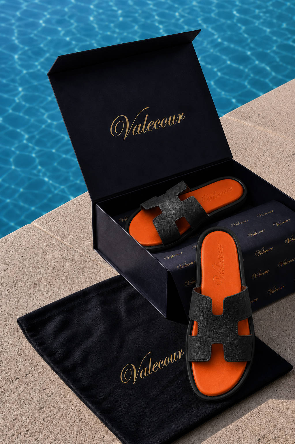 Valero Sandal Orange/Black
