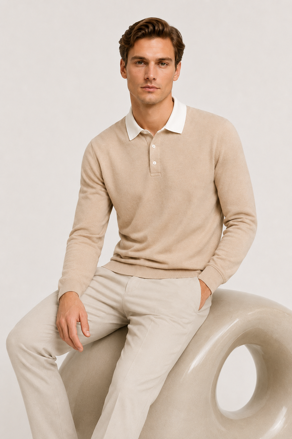 Élitaire Polo Beige