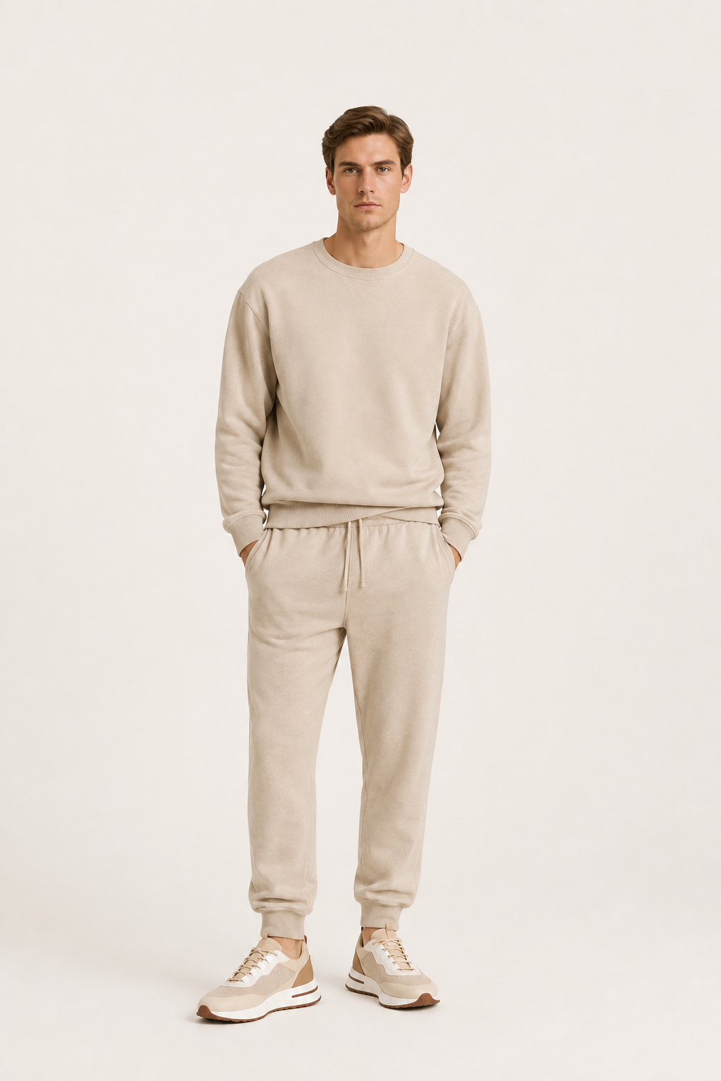 Salerno Cashmere Jogger Beige