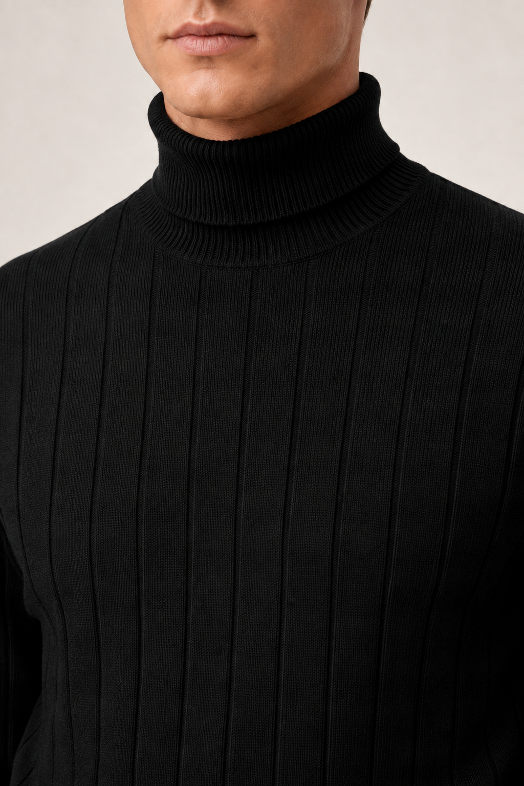 Tailored Turtleneck Black