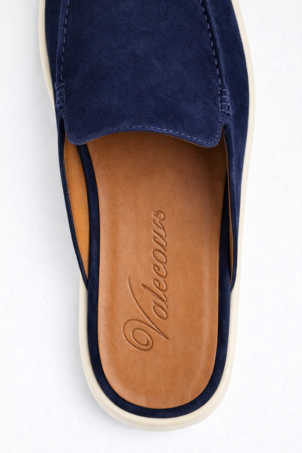 Ancestral Suede Mule Navy Blue