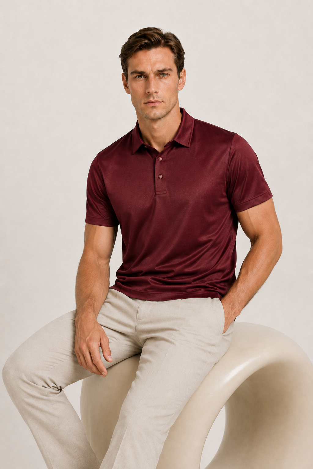 Azuro Polo Burgundy