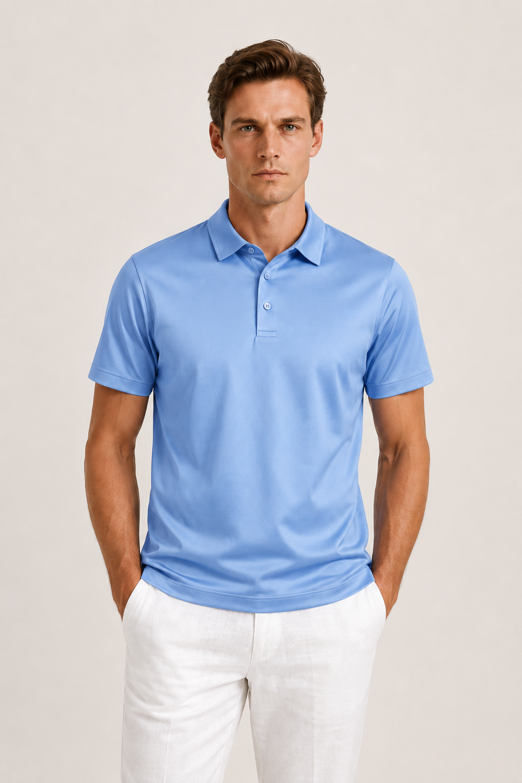 Azuro Polo Light Blue