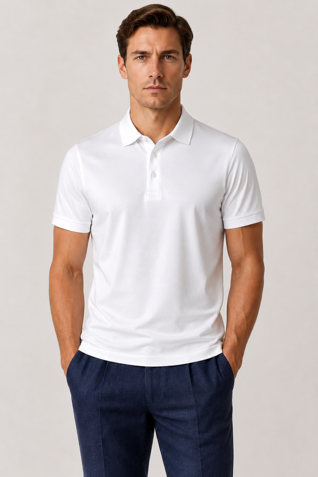 Azuro Polo White