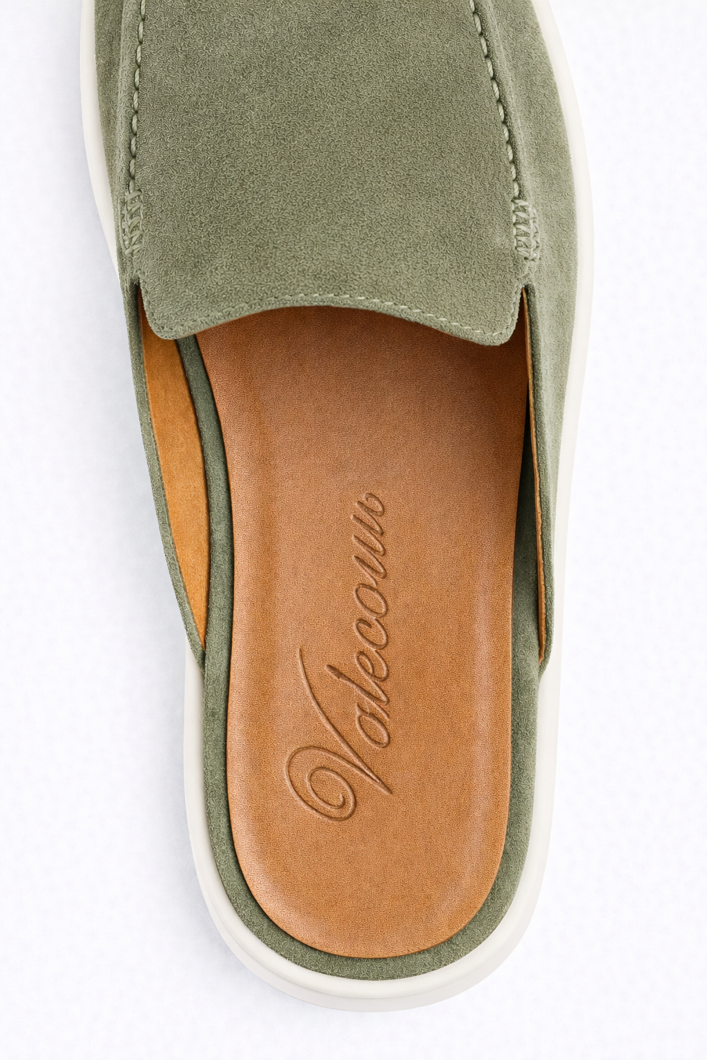 Ancestral Suede Mule Sage