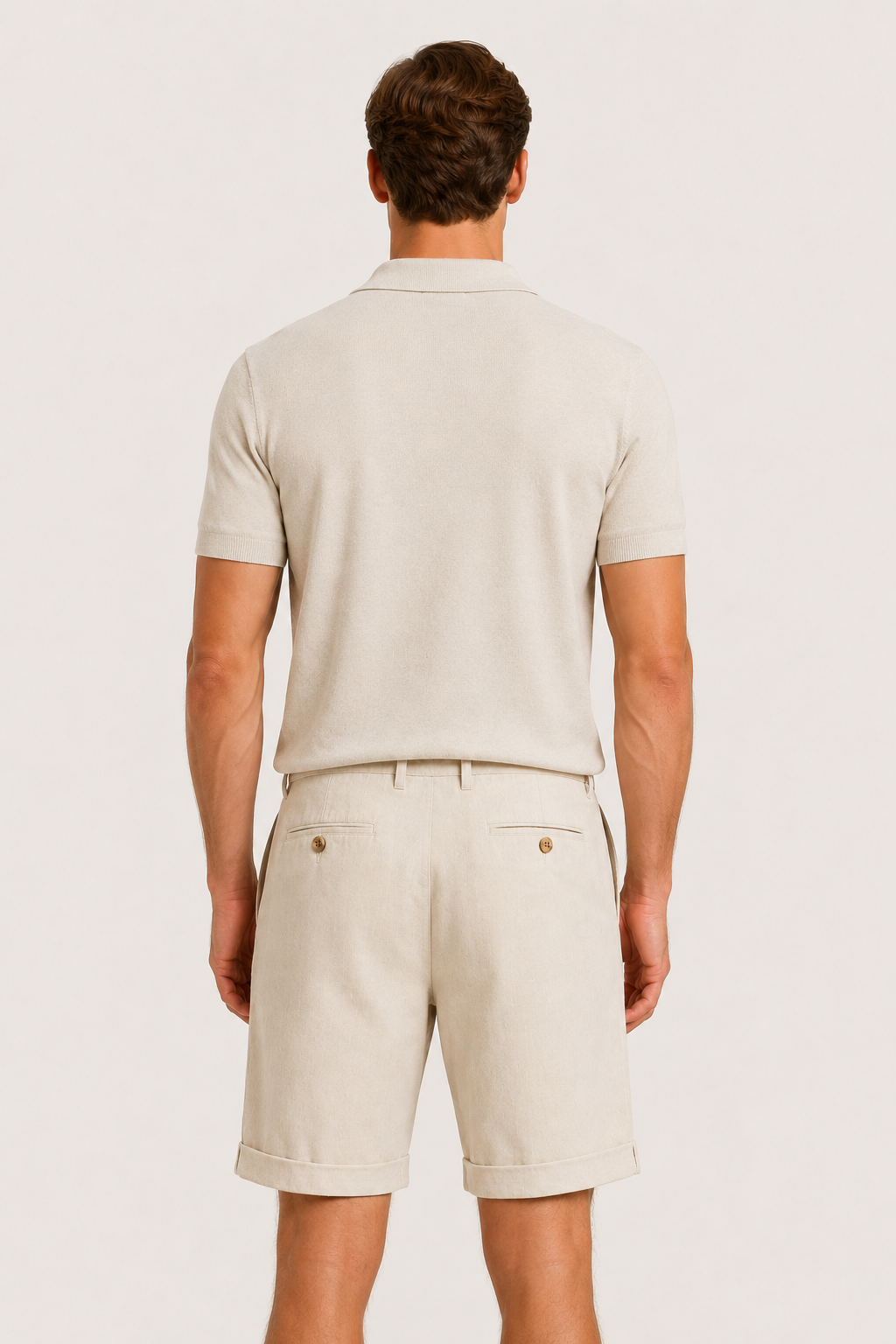 Caspian Cotton Short Ivory