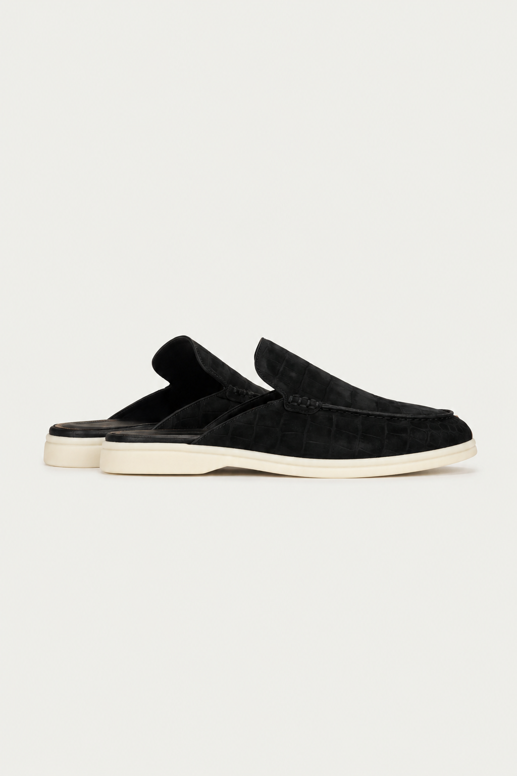 Croco Mule Yacht Black