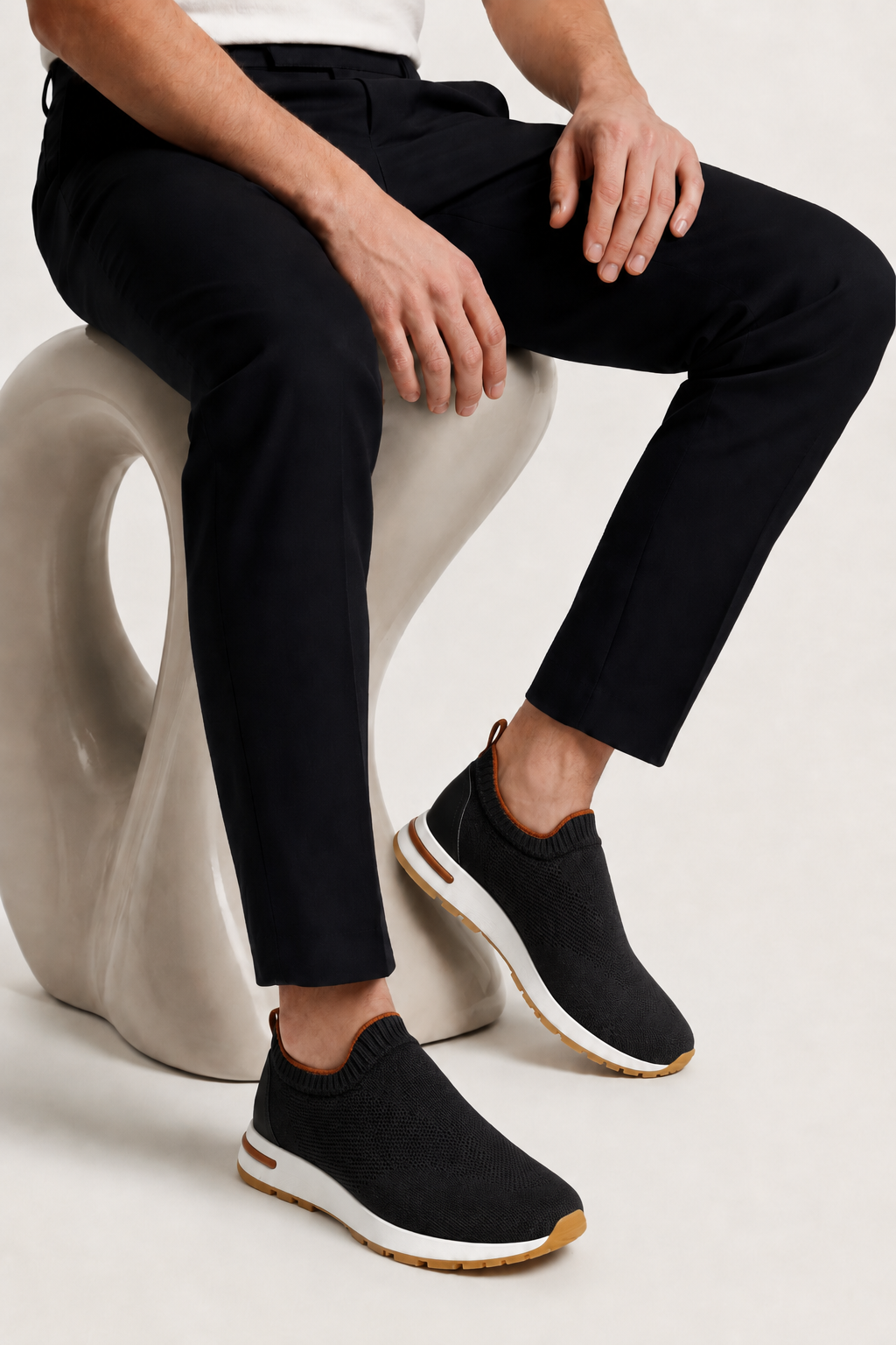 Milano Mesh Slip-On Black