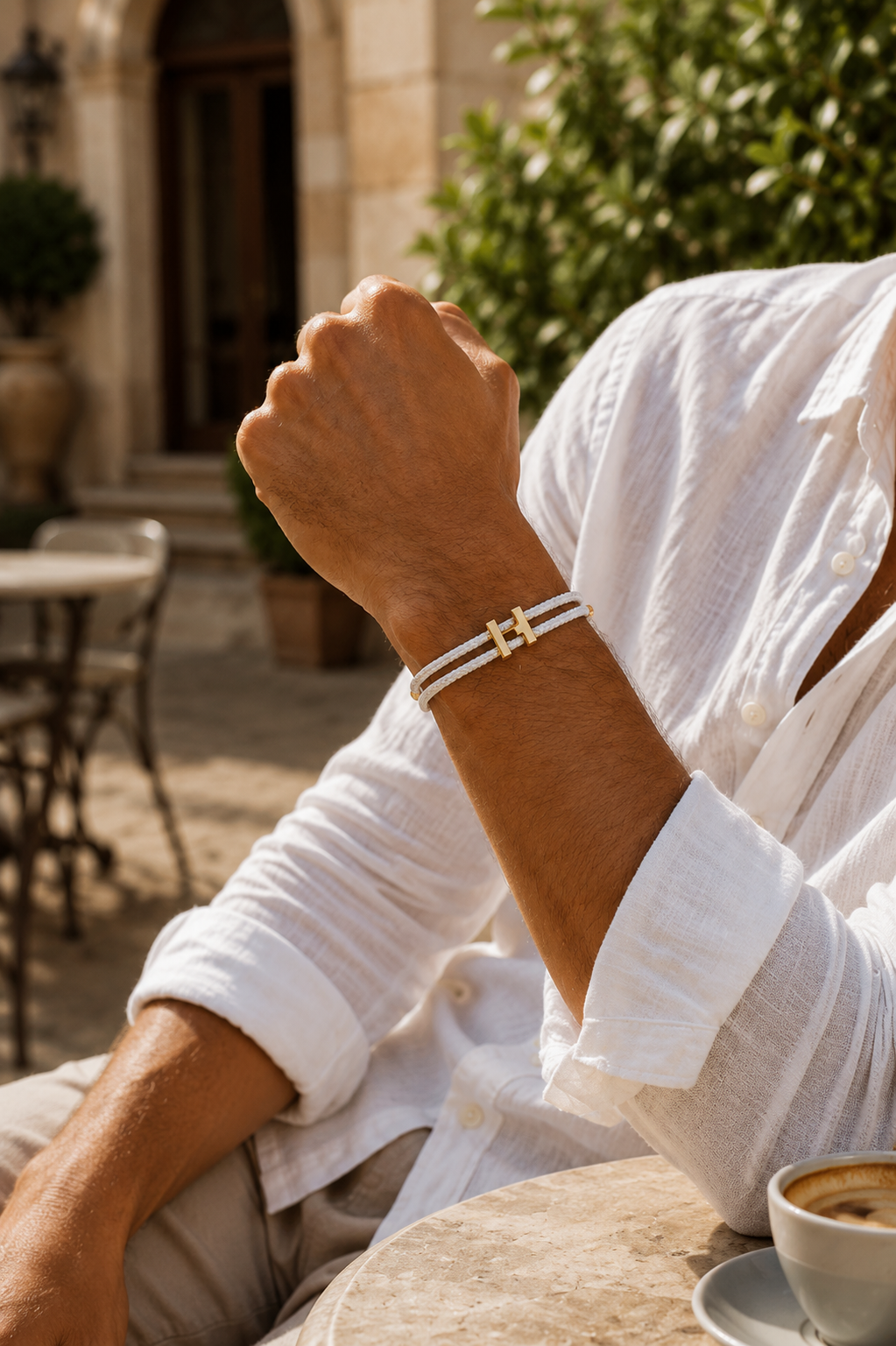 Valecour Bracelet White/Gold