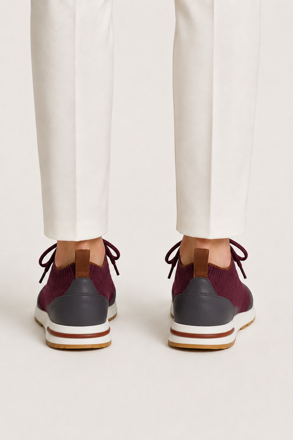 Selano Mesh Slip-On Burgundy