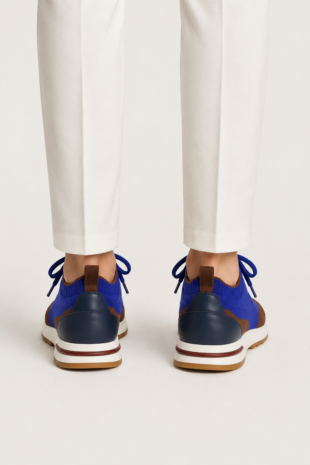 Selano Mesh Slip-On Blue/Brown