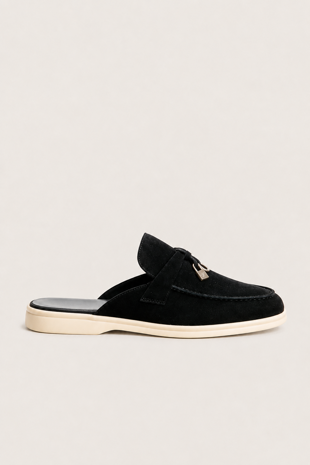 Ancestral Buckle Mule Black