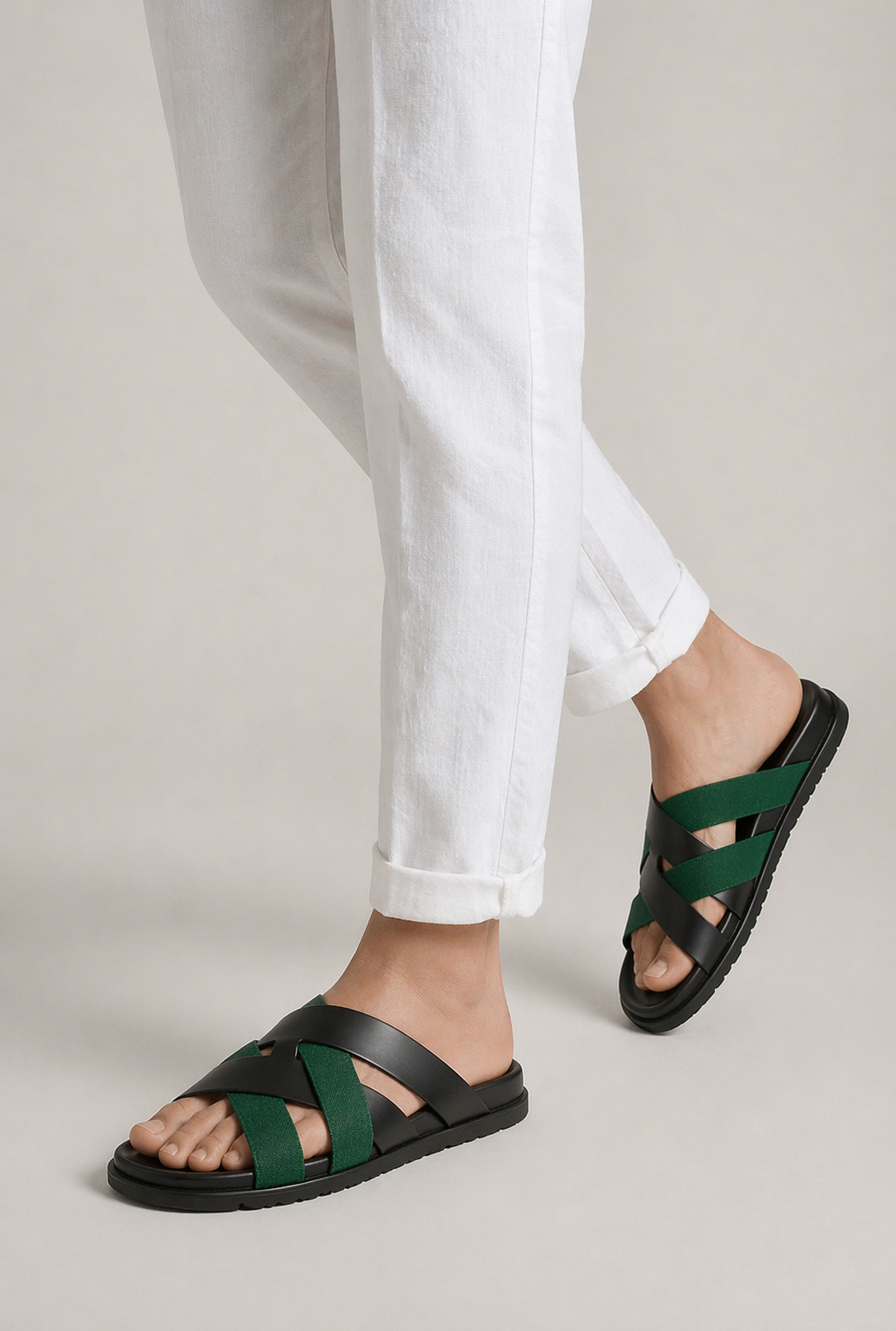 Alviro Sandal Nº1 Green/Black