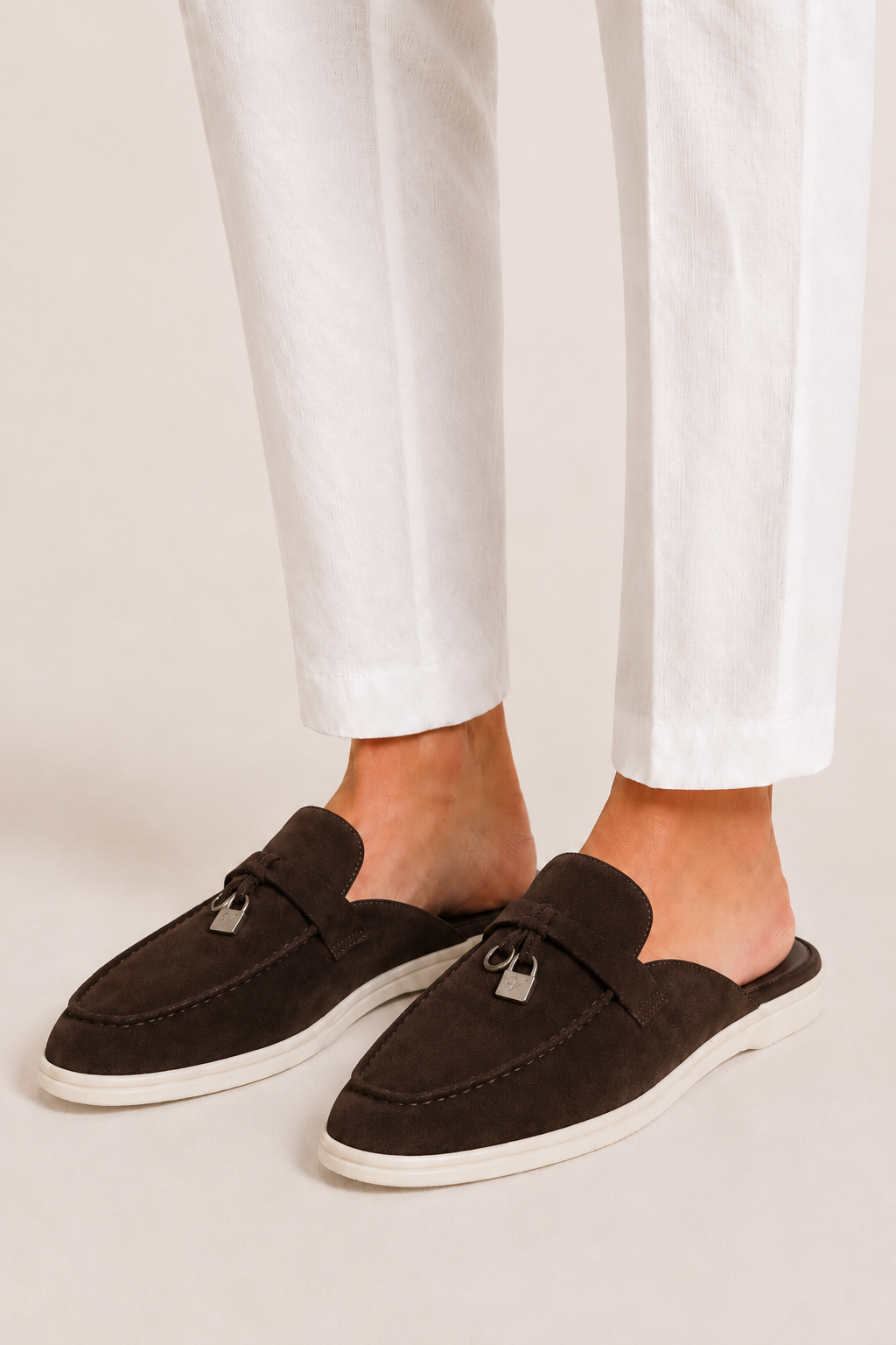 Ancestral Buckle Mule Brown