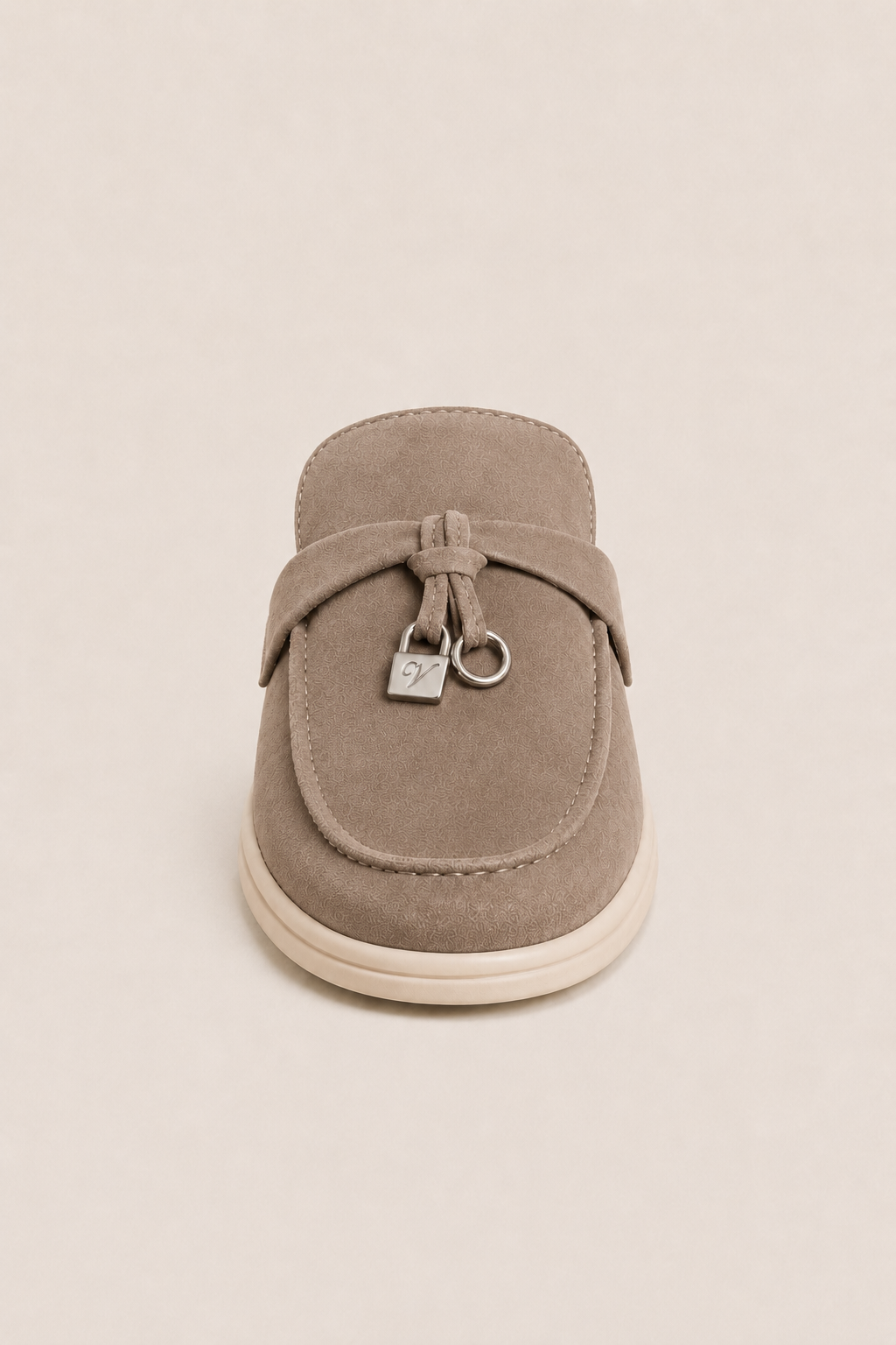 Ancestral Buckle Mule Beige