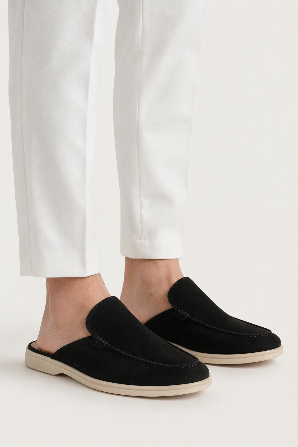 Ancestral Suede Mule Black