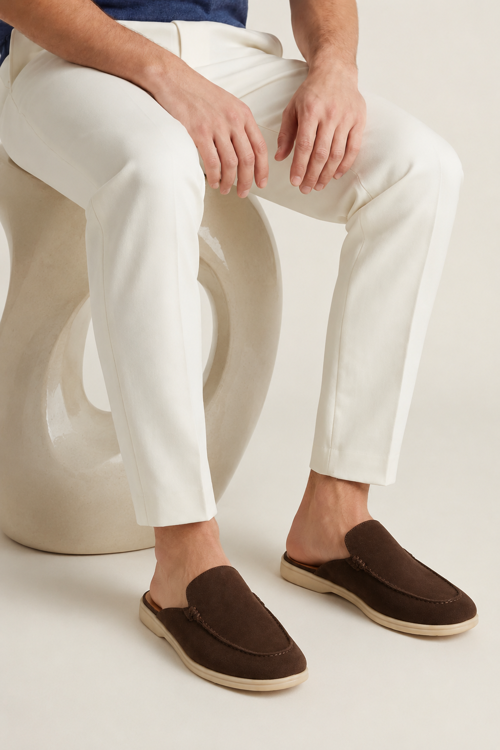 Ancestral Suede Mule Brown