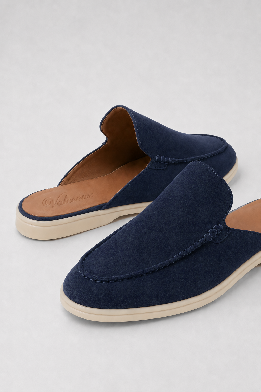 Ancestral Suede Mule Navy Blue