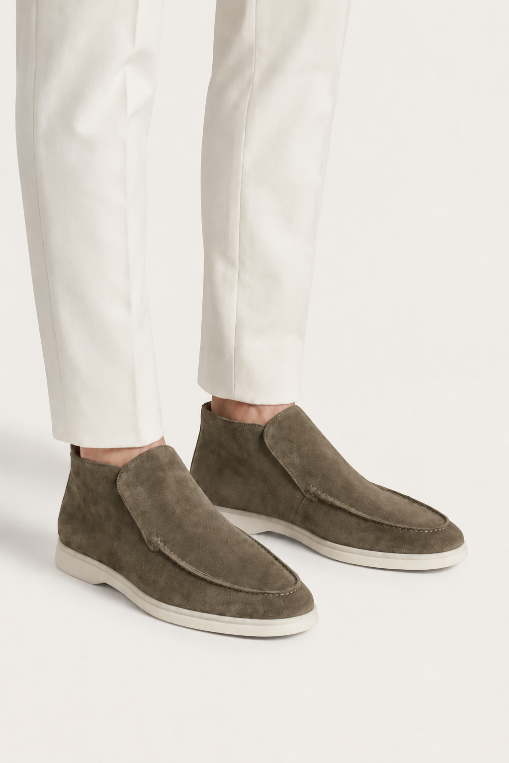 Cortina Suede Loafer Dark Taupe