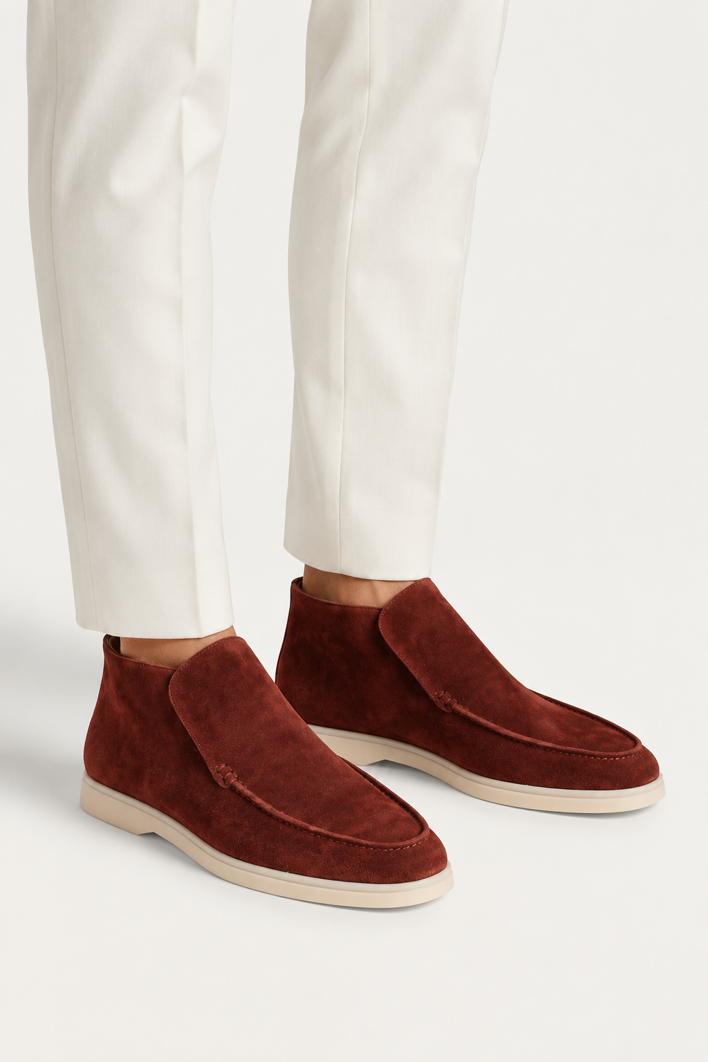 Cortina Suede Loafer Burgundy