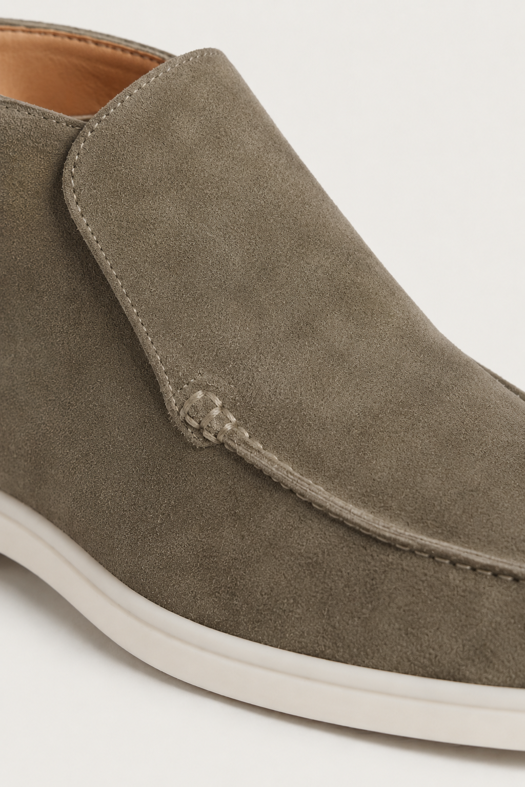 Cortina Suede Loafer Dark Taupe