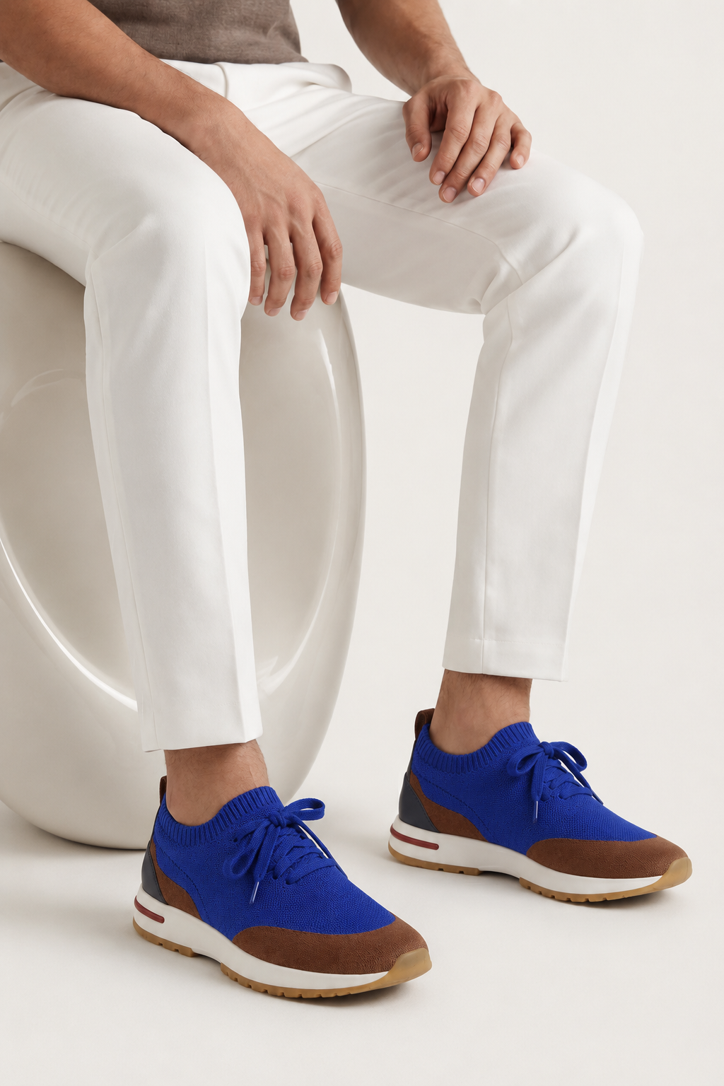 Selano Mesh Slip-On Blue/Brown