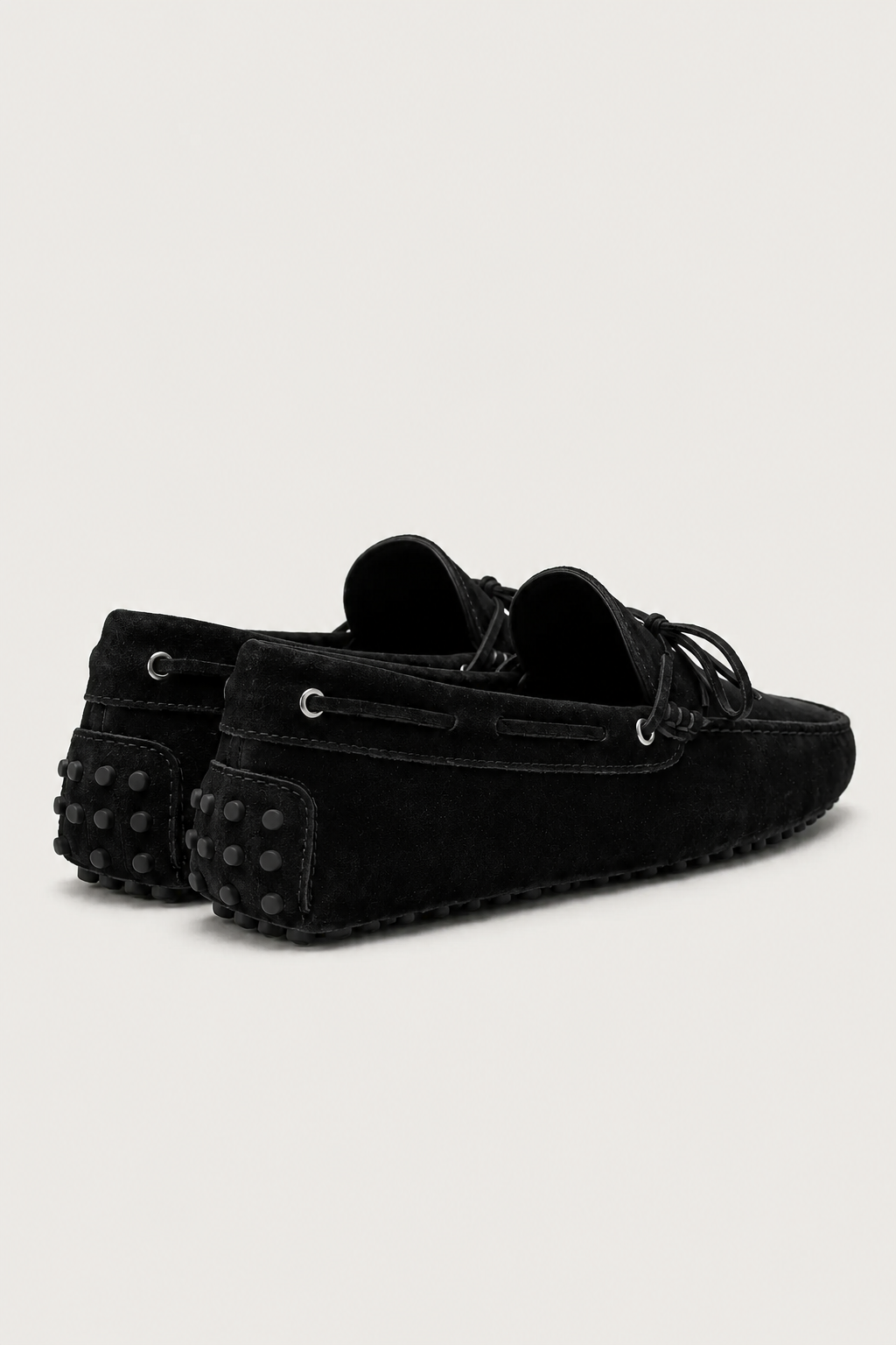 Capri Suede Moccasin Black