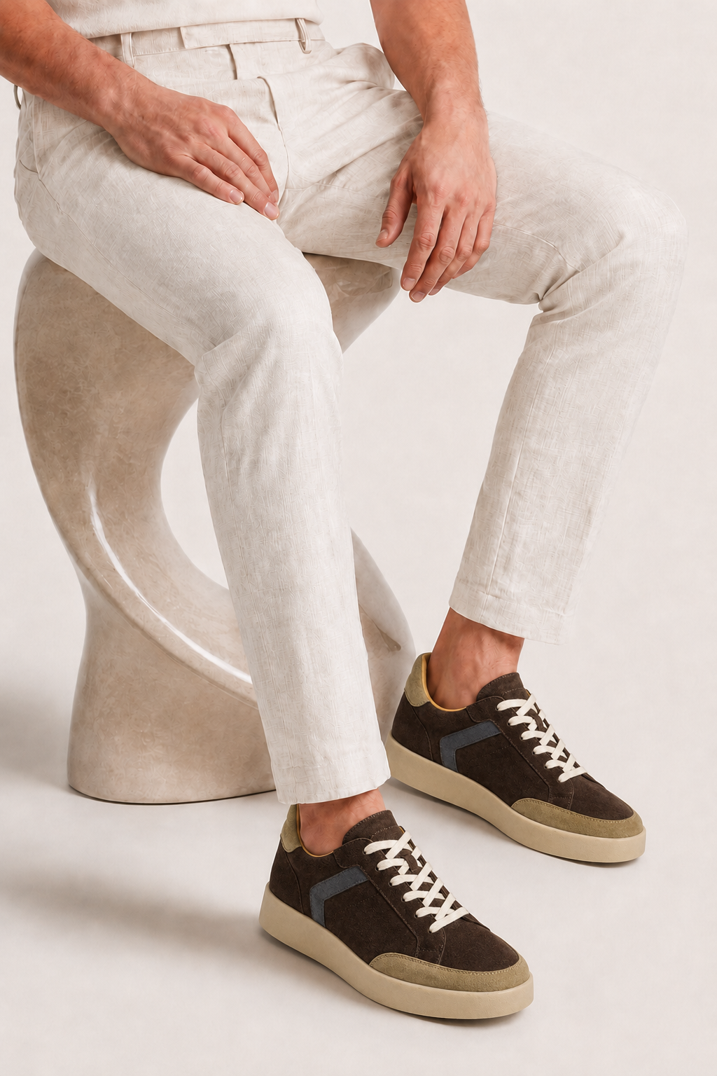 Verona Suede Sneaker Dark Brown